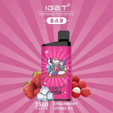 IGET BAR STRAWBERRY LYCHEE – 3500 PUFFS